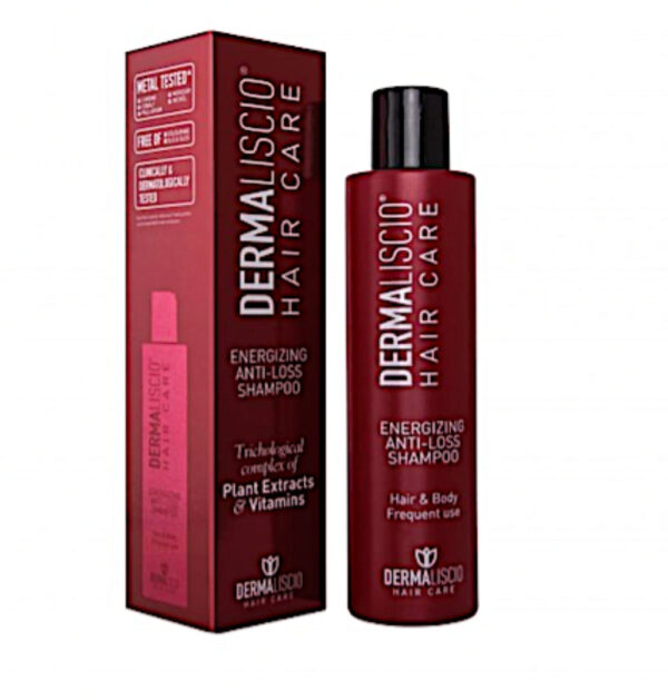 DERMALISCIO ENERGIZUOJANTIS ŠAMPŪNAS NUO PLAUKŲ SLINKIMO,  200ml