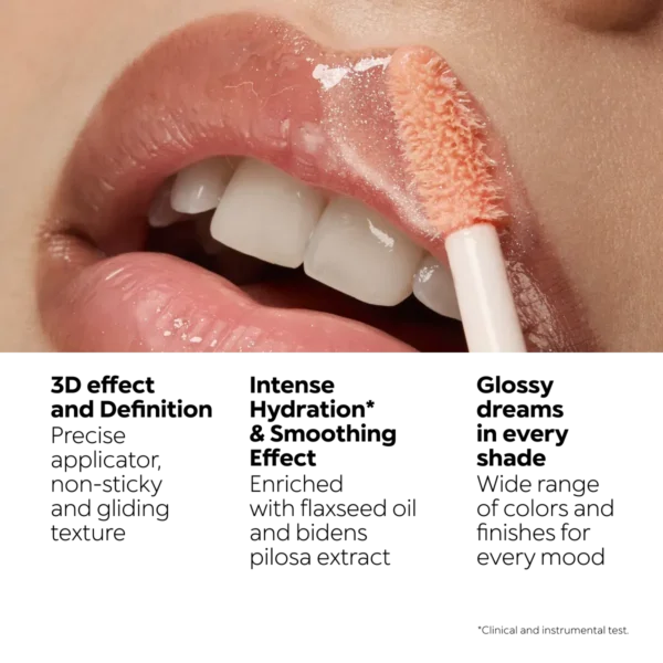 KIKO 3D DRĖKINANTIS LŪPŲ BLIZGESYS 19