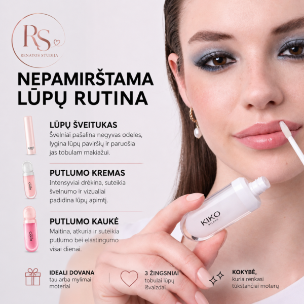 KIKO PUTLINANTIS IR GLOTNINANTIS LŪPŲ KREMAS 04