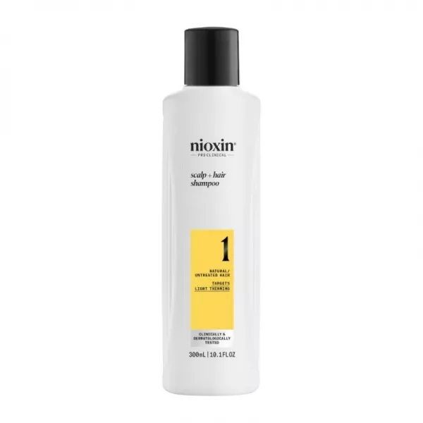 NIOXIN 1 TANKINANTIS ŠAMPŪNAS RETĖJANTIEMS PLAUKAMS